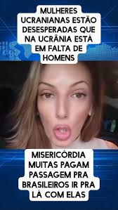 Escassez de homens na Ucrânia: oportunidade ou problema?Discuta nos  comentários!Compartilhe sua opinião: você acredita que essa situação é uma  chance para os homens brasileiros ou um problema para as ...