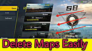 How To Delete The Maps In Pubg Mobile Youtube