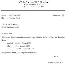 Contoh Surat Undangan Rapat Perusahaan Singkat Undangan Surat Pengusaha
