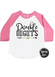 Cute Birthday Outfits For 10 Year Olds Girls Double Digits Birthday Shirt 10th Birthday 10 Year Old Birthday Shirts Little Girl Fashion Girl Outfits