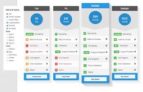 Rock 1024x662 Web Development Pricing Table Table