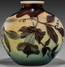 French Art Nouveau Delatte Glass Jar