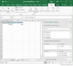 Ms Excel 2016 How To Create A Pivot Table