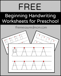 Teaching Handwriting The Measured Mom