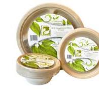 Compostable Plate and Bowl Combos (7" plates, 10" 3 ...