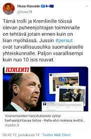 Onko oikeasti niin, että poliisi ei poista kaupungin pääkatua tukkivia mielenosoittajia vaan turvaa näiden leiriytymisen keskelle tietä? Paivan Twiitti Jussi Halla Aho On Kremlia Palveleva Trolli Husu Hussein Uusi Mv Lehtiuusi Mv Lehti