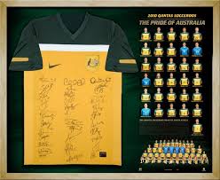 Retro and vintage australia national soccer team shirts from the early 1990s to present. 2010 Qantas Socceroos Team Signed Jersey