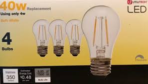 Led strip lights 5050 rgb 5m 300 waterproof 12v ir controller (w/o power adaptor) c $24.99. Light Bulbs 20706 4 Utilitech 40 Watt Clear A15 Led Bulbs W Standard Medium Base 350 Lumens Buy It Now Only 11 99 On Ebay Light Bu Led Bulb Bulb Led