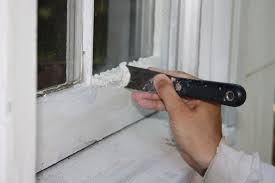 Most of the putty is hard and very difficult to remove. Window Putty I Mean Glazing Compound Window Restoration Old Wood Windows Window Repair