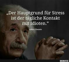 Stress Idioten Einstein Spruche Zitate Witzige Spruche Spruche