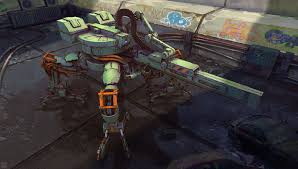 artstation alert on the block nicolas ferrand 宇宙船 戦闘 パワードスーツ