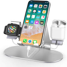 6 multi port wireless qi charging dock station charger apple iphone ipad samsung. Amazon Com 3 In 1 Aluminum Charging Station For Apple Watch Charger Stand Dock For Iwatch Series 4 3 2 1 Ipad Airpods And Iphone Xs X Max Xr X 8 8plus 7 7 Plus 6s 6s Plus