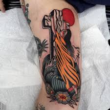 There are many different types of cross tattoo designs ranging from celtic, catholic, tribal, traditional, irish, feminine, religious and viking cross tattoos. The Birth Of The Traditional Tattoo Style Cloak And Dagger Tattoo London
