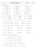 Brüche mathe arbeitbletter klasse 6. Mathematik Arbeitsmaterialien Vermischtes 4teachers De