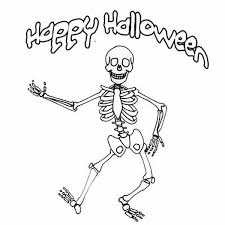 Happy halloween skeleton with full moon and witch. Happy Halloween Skeleton Images Funny Scary Ultra Wishes