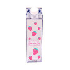 This clear water bottle is easy to customize by adding stickers or even drawing on the bottle. Valink Plastic Clear Milk Carton Water Bottle Fashion Transparent Milk Box Juice Water Cup Gifts For Girls Walmart Com Walmart Com