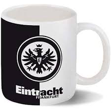 Eintracht frankfurt tasse logo schwarz/ weiß. Eintracht Frankfurt Kaffeebecher Tasse Logo Schwarz Weiss Kaffeetassen Becher Mobel Wohnen