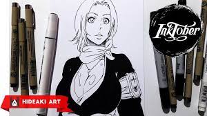 Speed Drawing Rangiku Matsumoto || Bleach || Inktober Day 26 - Youtube