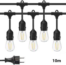 Outdoor string lights 25ft patio lights with 27. Pin On Bistro