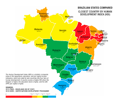 Map From Finland To Palestine Brazilian States Compared