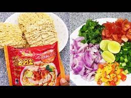 Cik wan guna mee segera thai yang banyak dijual di kelantan. Resepi Kerabu Maggi Thai Yam Mama Youtube