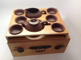 Tea Set Brown Yixing Tea Set 009 Bamboo Tea Tea Set Chinese Tea Room