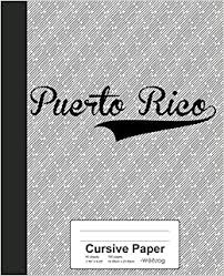 It's a nice way to get the whole class geared up and ready to write. Cursive Paper Puerto Rico Notebook Weezag Cursive Paper Notebook Weezag 9781695851030 Amazon Com Books