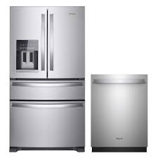 Most packages include a refrigerator, oven range, microwave, and. Whirlpool 2 Piece 25 Cu Ft French Door Kitchen Package In Fingerprint Resistant Stainless Steel Costco