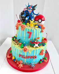 Bella S Bakery On Instagram Buon Compleanno Filippo Drip Cake By Bella S Bakery Monza Bellasbake Pokemon Birthday Cake Boy Birthday Cake Pokemon Birthday
