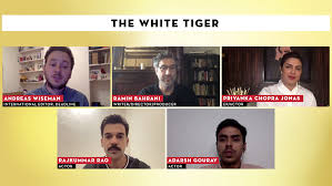 An ambitious indian driver uses his wit and cunning to escape from poverty and rise to the top. The White Tiger Priyanka Chopra Jonas Ramin Bahrani Cast Interview Deadline