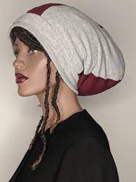 Dreadlock Beanie Lined Wine Grey Hat For Dreads 15 Etsy Dread Wraps Dreads Big Hair