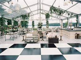 Black And White Dance Floor For Sale Get A Sneak Peek At The Summer 2016 Issue Of Inside Weddings Tent Wedding Reception Dance Floor Wedding Tent Decorations
