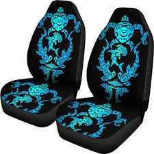 Tribal Sea Turtle Shark Polynesian Hawaiian Universal Fit Car Seat Covers This Is A Unique Design And Made To Order Car Seats Fit Car Carseat Cover