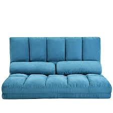 Reclining sofas kick back and relax with a reclining sofa! Amazon Com Adjustable Floor Couch And Sofa For Living Room And Bedroom Foldable 5 Reclining Position With 2 Pillows Love Seat Blue Kitchen Dining