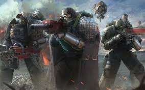 Warhammer, warhammer 40k, armor, battle, flag, space marine. Video Game Warhammer 40k Warrior 40000 Wallpaper Background Image Ubackground Com