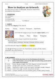 Art Worksheets Art Rubric Art Handouts