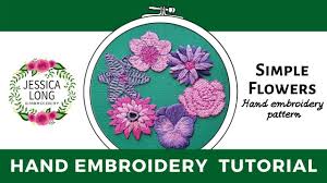 Anne of lolliandgrace has a great hand for choosing just the right colors to wildflower bouquet by floralsandfloss. Simple Flowers Embroidery Pattern Pdf Jessica Long Embroidery