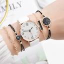 2021 Woman Watch Set 5 pcs Quartz Leather Female Wristwatches ...