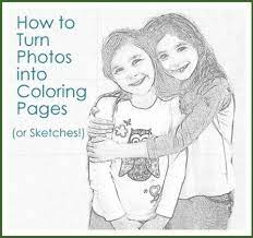 How To Turn Photos Into Coloring Pages Photo Crafts Diy Coloring Pages Photo Craft