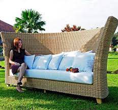 Rattan furniture sets by wicker paradise are luxurious furnishings you will be proud to showcase to all your family and friends. Rattan Lounge Sofa Oversize Rattan Loom Korb Mobel Looms