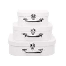 Gift Boxes Sets Hat Boxes Suitcase Gift Box White 30x20x9cmh Set 3 Flat Pack Gift Boxes Small Gift Boxes Gift Boxes Wholesale