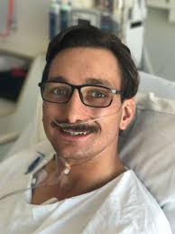 I pushed him in a wheelchair,