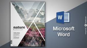 Create Cover Page In Microsoft Word Natural Magazine Cover Designing In Ms Word Youtube