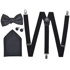 Hat ihr hochzeit ein bestimmtes thema, das sie in der dekoration und in ihrer garderobe sichtbar machen wollen? Vidaxl Herren Hosentrager Fliege Einstecktuch Set Business Anzug Braut Hochzeit Bekleidung Krawatten Fliegen Einstecktucher