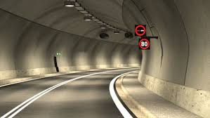 Tileable Road Tunnel 02 Tunnel Highway Traffic City Model