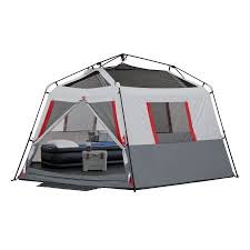 Ozark Trail 8 Person Instant Hexagon Tent With Led Lights Walmart Com Cabin Tent Tent Ozark