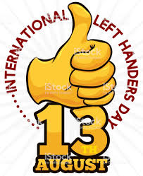 Christian, catholic, jewish & muslim. Golden Thumbup And Date To Celebrate International Left Handers Day Stock Illustration Download Image Now Istock