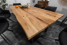 Weitere ideen zu esstisch massiv holztisch tisch. Massiver Baumkanten Esstisch Living Edge 200cm Wildeiche Geolt 3 5cm Tischplatte Riess Ambiente De Massivholztisch Esstisch Holz Massiv Grosser Esstisch