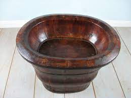 Antique painted bathtub oak trim wood rim. Antique Chinese Wooden Baby S Bath 588627 Sellingantiques Co Uk