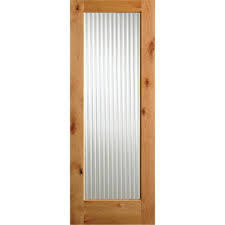 From traditional doors to modern, view our vast collection of entry doors that can seamlessly match any look or style. Krosswood Knotty Alder Full Lite Reeded Glass Exterior Door